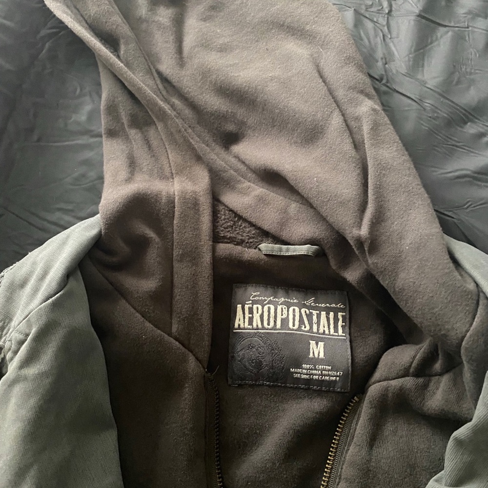Aeropostale jacket with zip and button